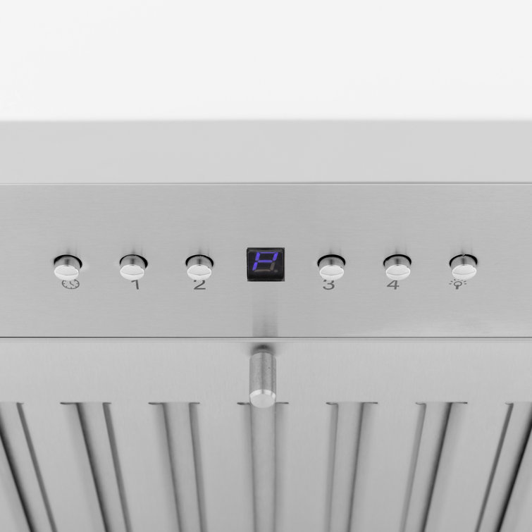 30" Cottage White Pine and Stainless Steel Wall Mount Range Hood