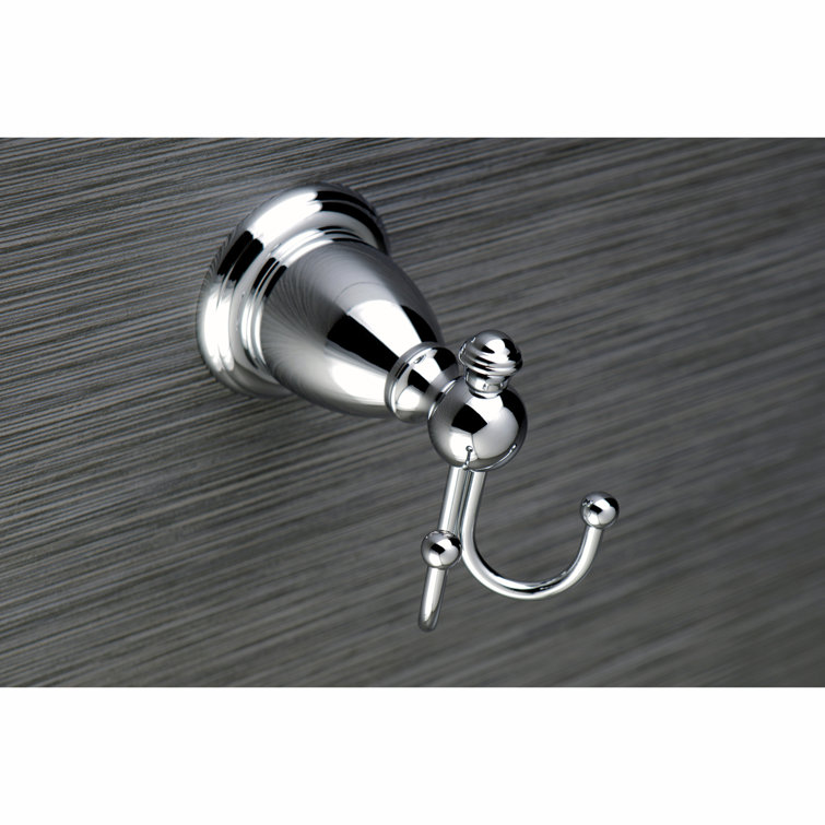Polished Chrome Vintage Double Robe Hook