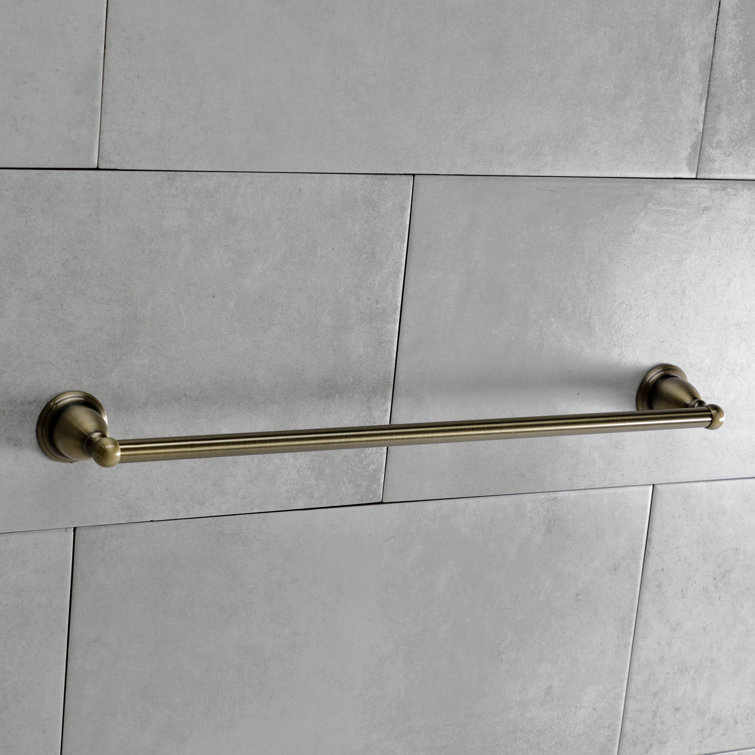 Vintage Brass 24-Inch Wall Mounted Towel Bar