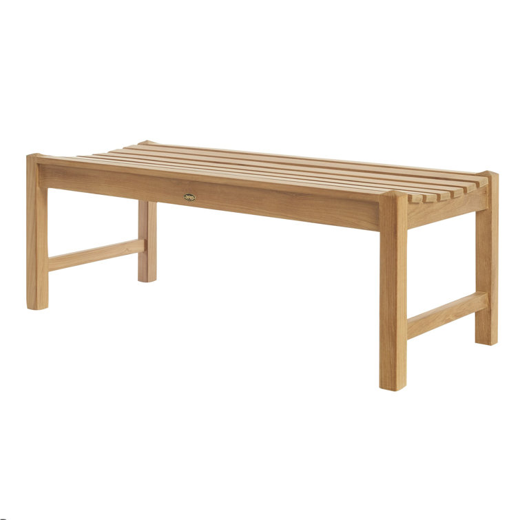 Elite 47'' Natural Teak Spa Bench