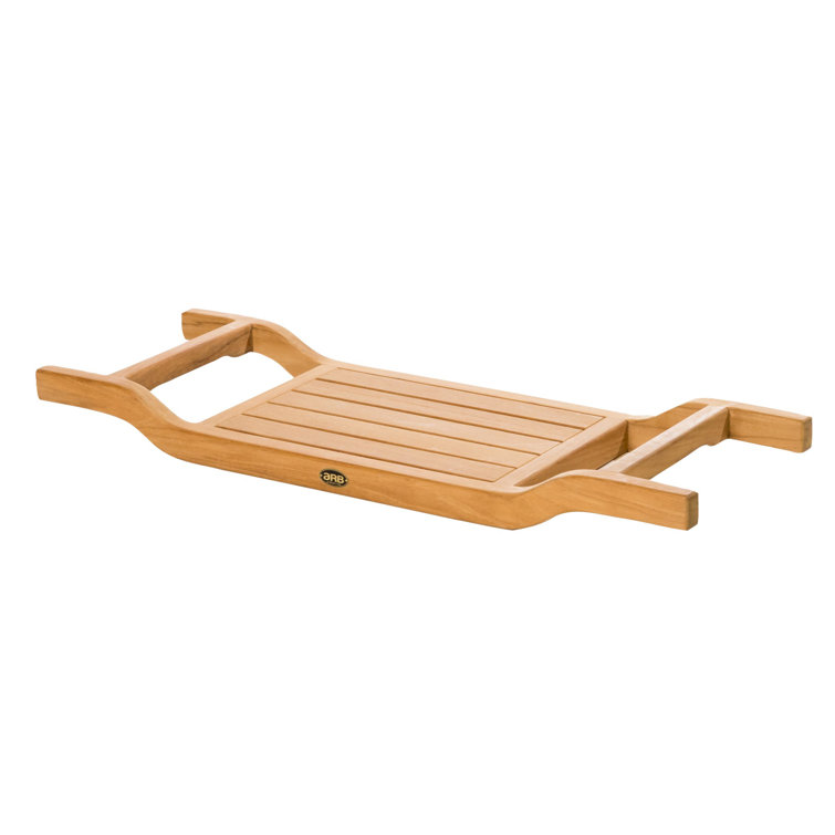 Coach 34.5" Teak Wood Tub Caddy and Seat