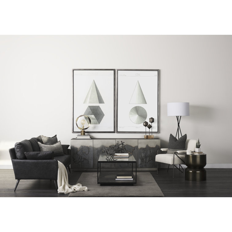 Roxdale 82" Acid Wash Iron Industrial Sideboard
