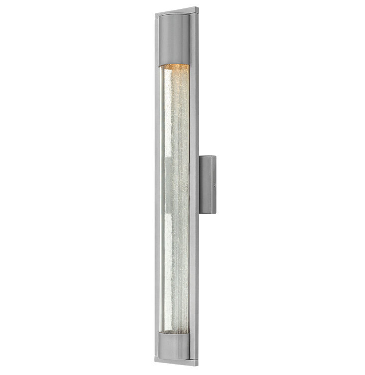 Mist Titanium 28.5" Seedy Glass Outdoor Wall Mount Light