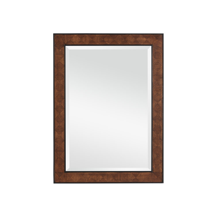 Dorian 38" Rectangular Oak Veneer Bathroom Mirror