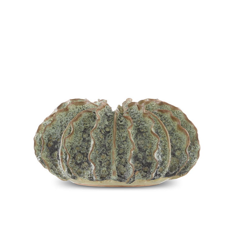 Moss Green Ceramic Decorative Table Vase