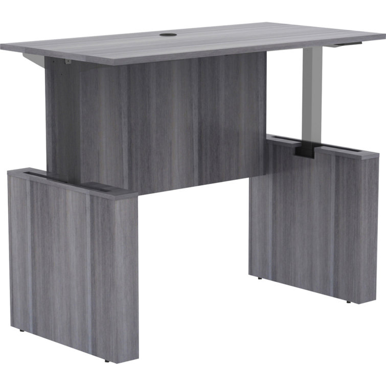 Weathered Charcoal Adjustable Height Sit-to-Stand Desk Shell
