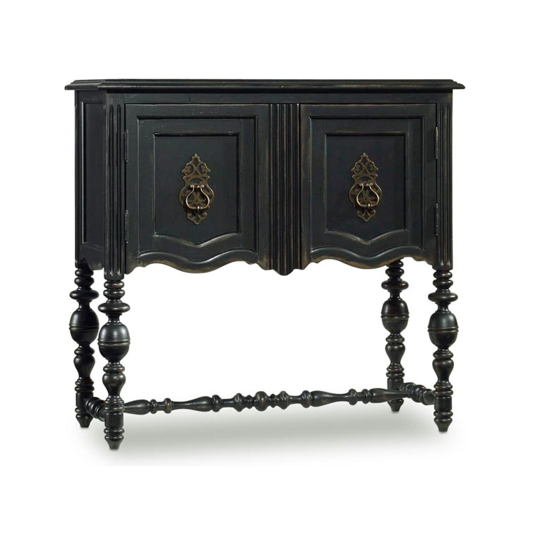 Traditional Black 36'' Accent Cabinet with Adjustable Shelf