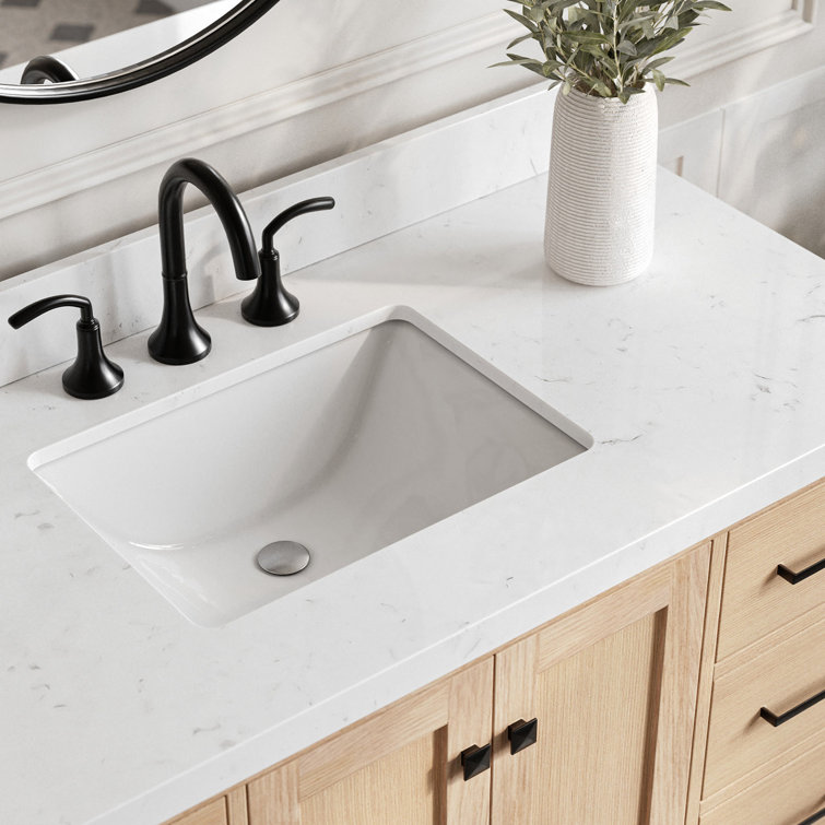 Cambridge 48.25" Oak Single Sink Vanity with Quartz Top