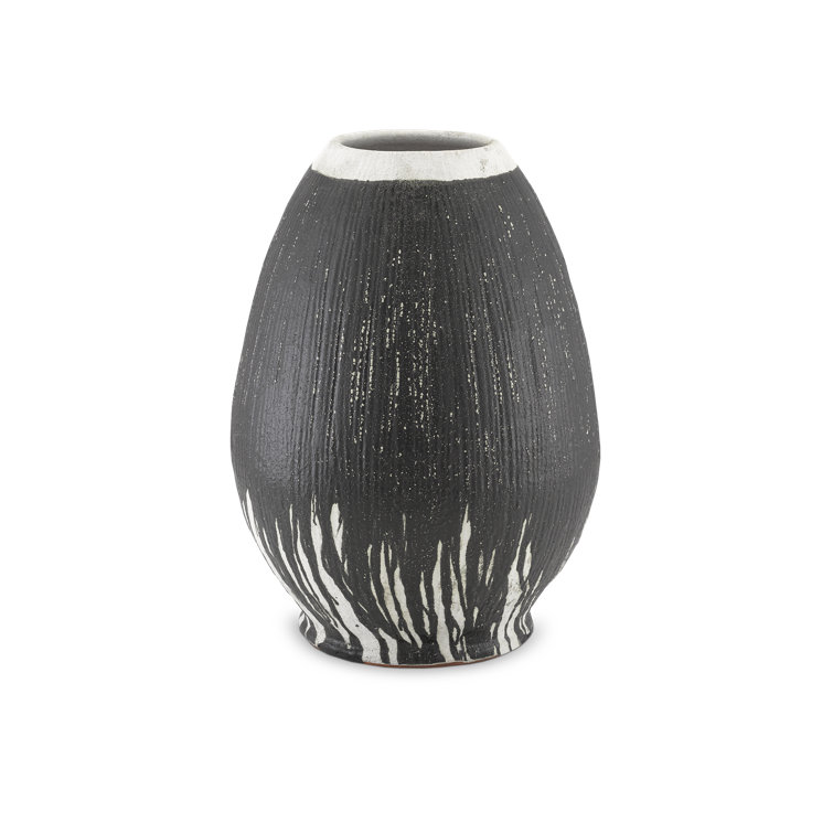 Chartwell Black and White Terracotta Floor Urn