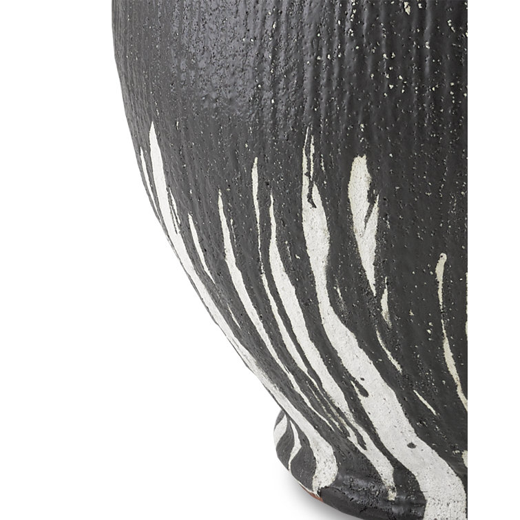 Chartwell Black and White Terracotta Floor Urn