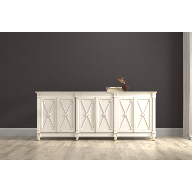 Marksman 96'' White Reclaimed Pine Sideboard