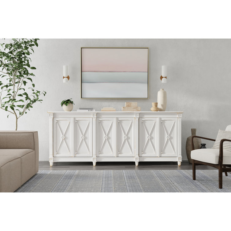 Marksman 96'' White Reclaimed Pine Sideboard
