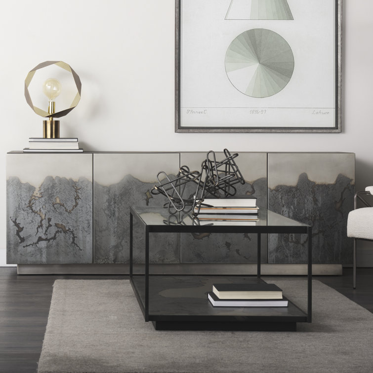 Roxdale 82" Acid Wash Iron Industrial Sideboard