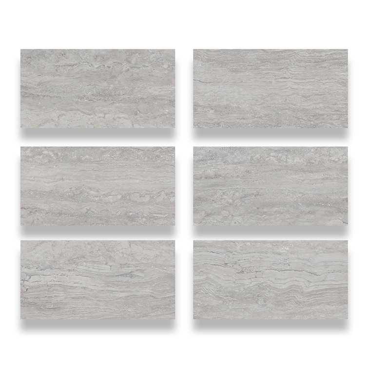 Silver Rectified Matte Porcelain 12x24 Floor and Wall Tile