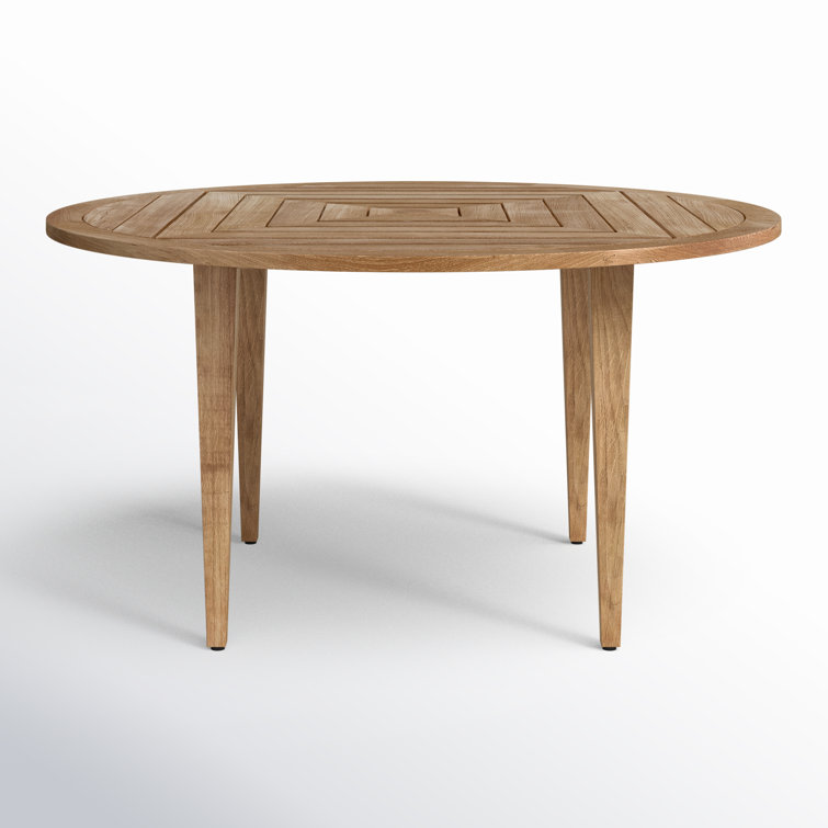 Chesapeake 54" Natural Teak Round Outdoor Dining Table