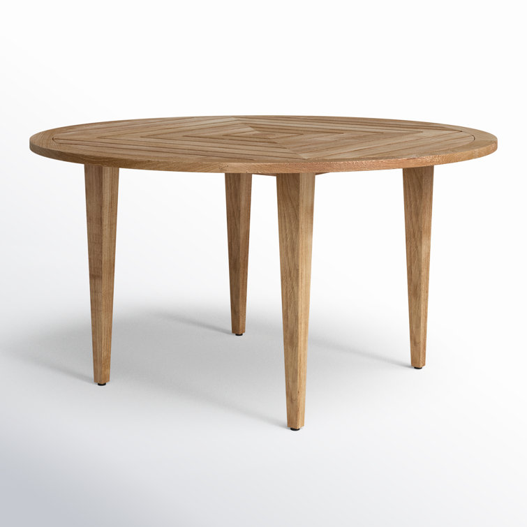Chesapeake 54" Natural Teak Round Outdoor Dining Table
