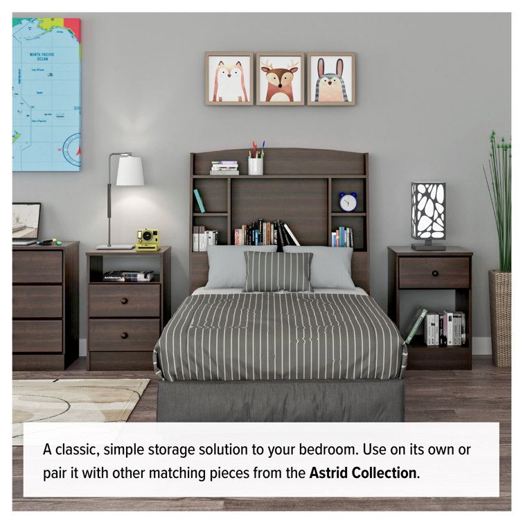Astrid Espresso 4-Drawer Vertical Wood Dresser