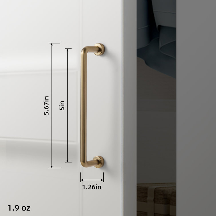 Champagne Bronze 5" Center to Center Bar Pull
