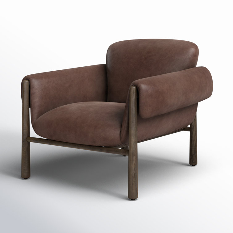 Palermo Cigar Brown Leather Accent Chair
