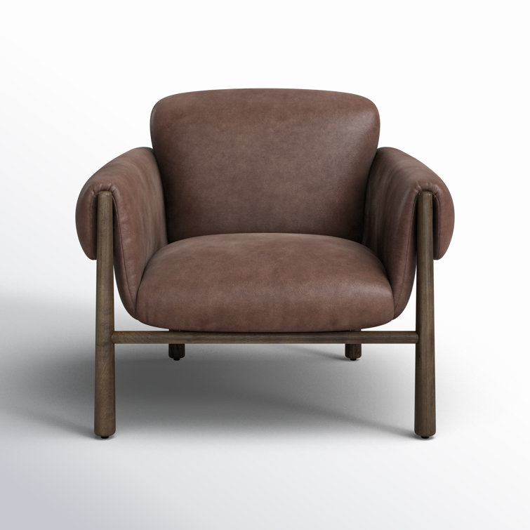 Palermo Cigar Brown Leather Accent Chair