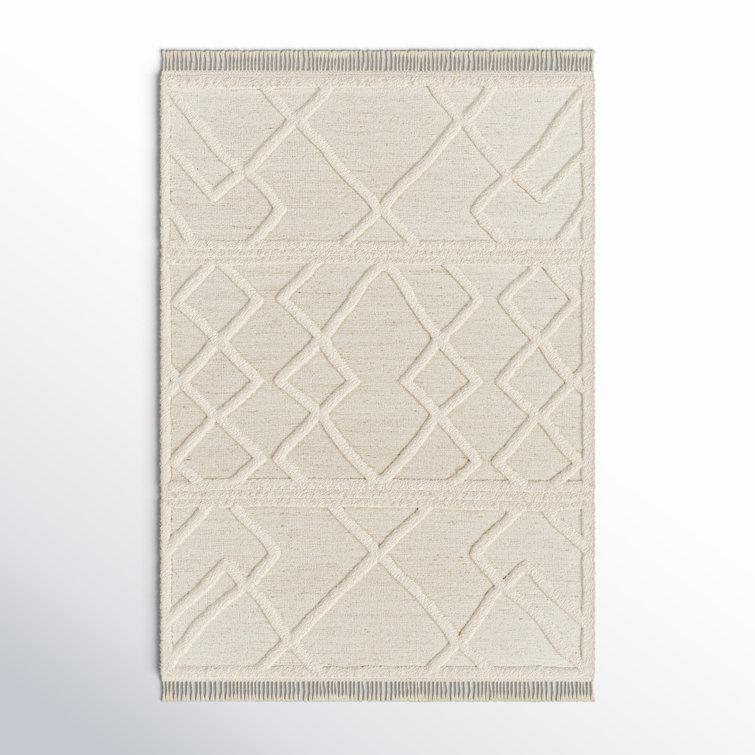 Leanna Hand-Knotted Wool Spot Gray Area Rug - 2' x 3'