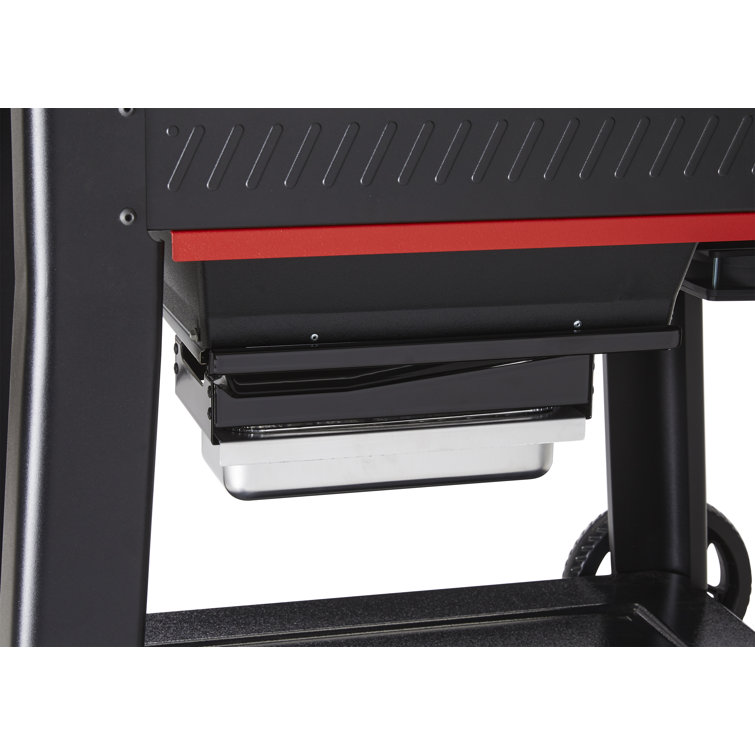 Black Digital Freestanding Wood Pellet Grill with Rotisserie