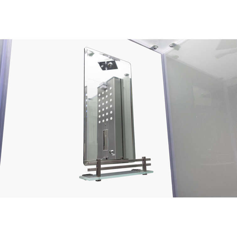 Mesa 38" x 38" x 85" Clear Glass Walk-in Steam Shower