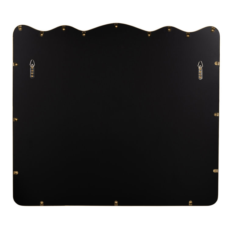 Classic Gold Metal Framed Rectangular Wall Mirror