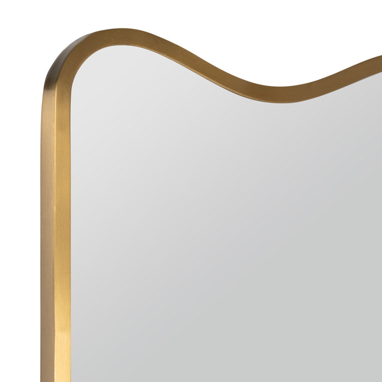 Classic Gold Metal Framed Rectangular Wall Mirror