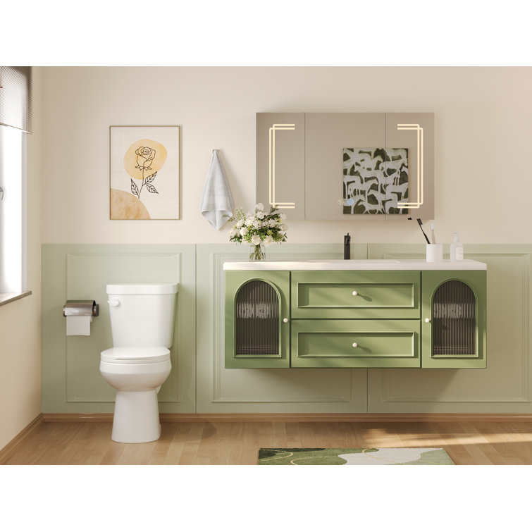 White Round Dual Flush ADA Chair Height Toilet with Soft Close Seat