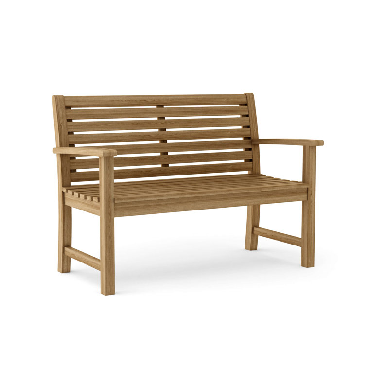 Victoria 48" Natural Finish A-Grade Teak Solid Wood Outdoor Bench