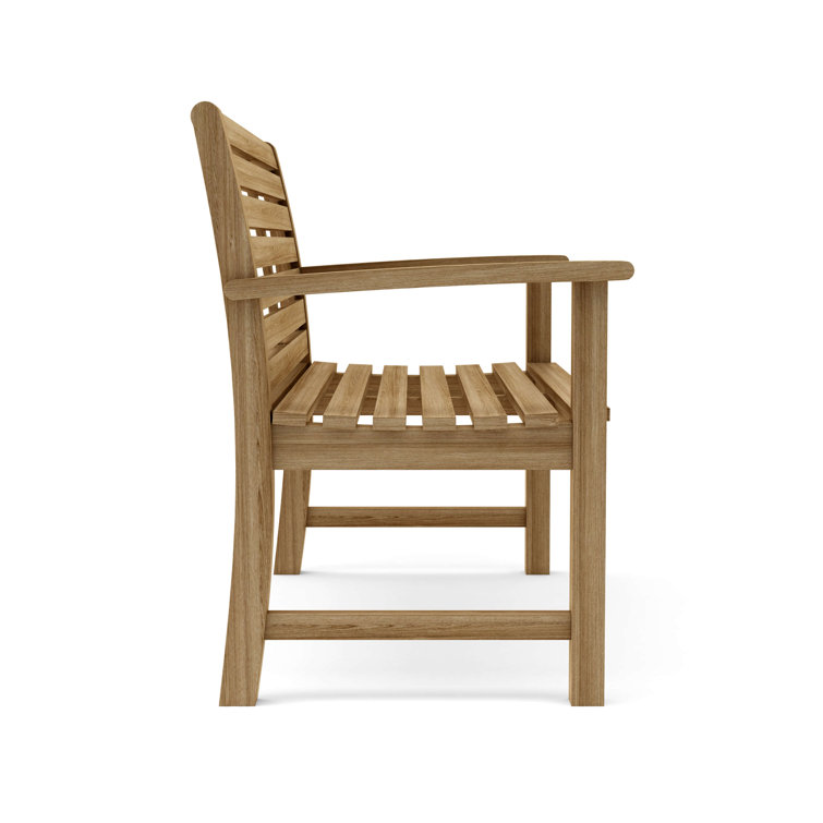 Victoria 48" Natural Finish A-Grade Teak Solid Wood Outdoor Bench