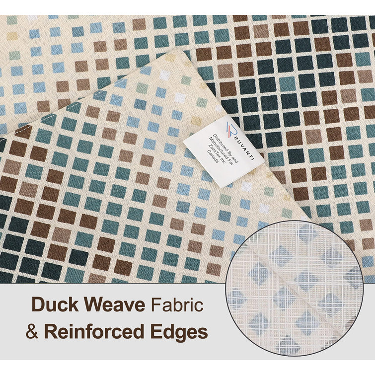 Faded Multicolor Cotton Rectangular Placemats Set of 6