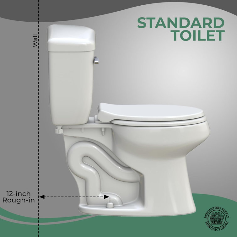 White Elongated Dual Flush Corner Toilet with Slow Close Seat