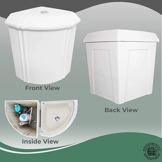 Sheffield White Round Corner Dual Flush Two-Piece Toilet