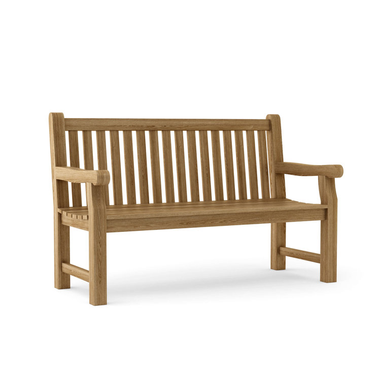Devonshire Natural Teak 3-Seater Outdoor Bench