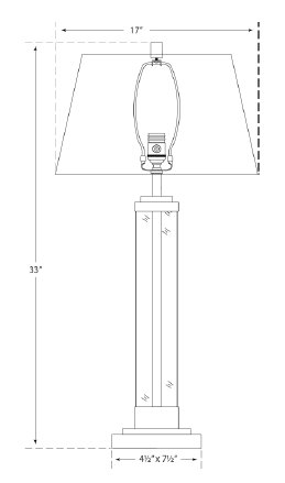 Edison Gilded Iron Outdoor Table Lamp with Paper Shade