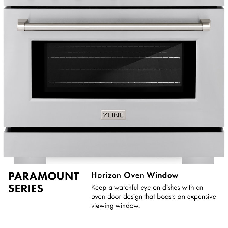 ZLINE 48" Stainless Steel Dual Fuel Range with 8 Burners