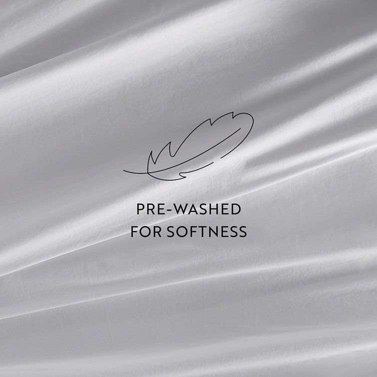 Light Gray Cotton Sateen Standard Pillowcase Set