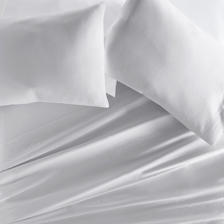 Light Gray Cotton Sateen Standard Pillowcase Set
