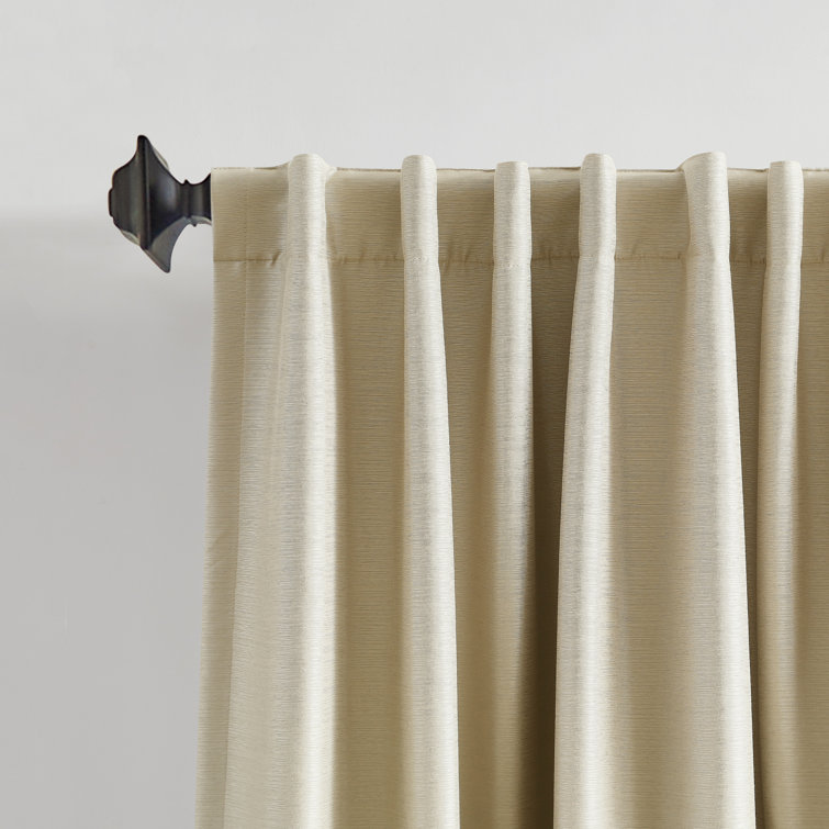 Champagne Blackout Polyester 50"x95" Curtain Panel Pair