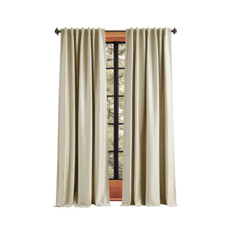 Champagne Blackout Polyester 50"x95" Curtain Panel Pair