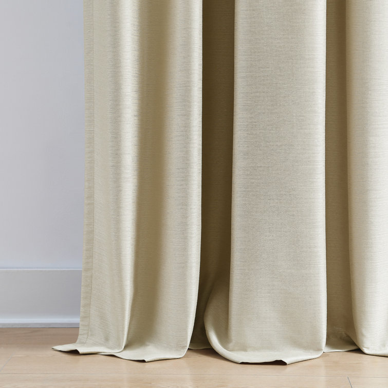 Champagne Blackout Polyester 50"x95" Curtain Panel Pair