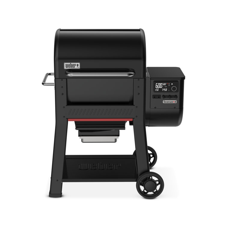 Black Digital Freestanding Wood Pellet Grill with Rotisserie