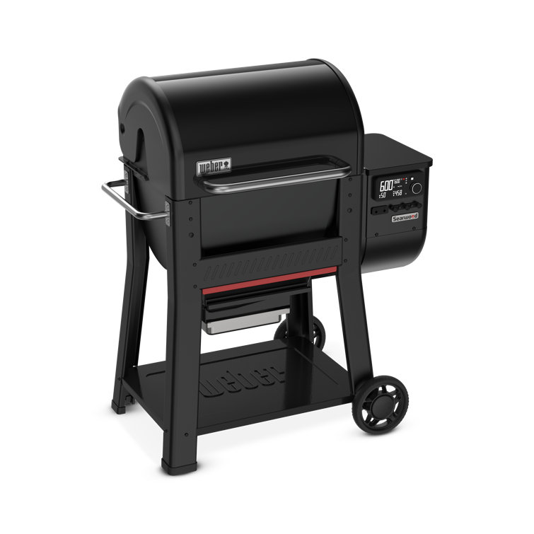 Black Digital Freestanding Wood Pellet Grill with Rotisserie