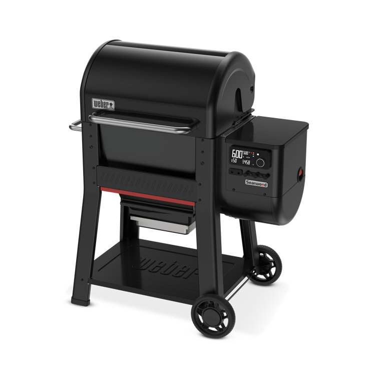 Black Digital Freestanding Wood Pellet Grill with Rotisserie