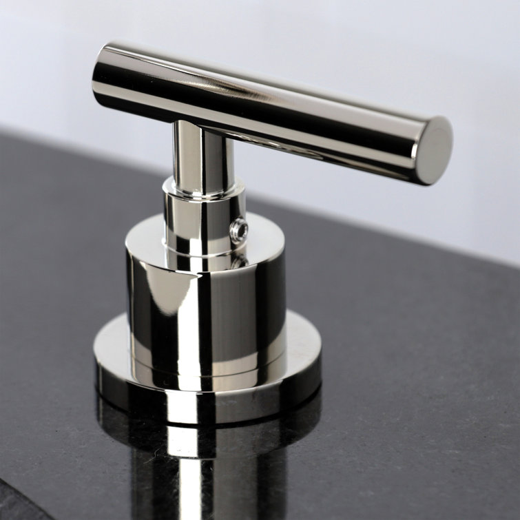 Manhattan Elegance Widespread Bathroom Faucet in Polished Nickel