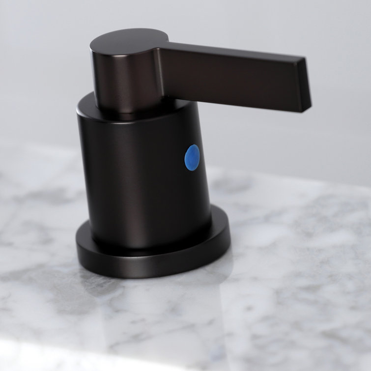 NuvoFusion Oil Rubbed Bronze Widespread Bathroom Faucet with Brass Pop-Up