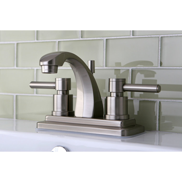 Concord Sleek 4" Centerset Brushed Nickel Bathroom Faucet