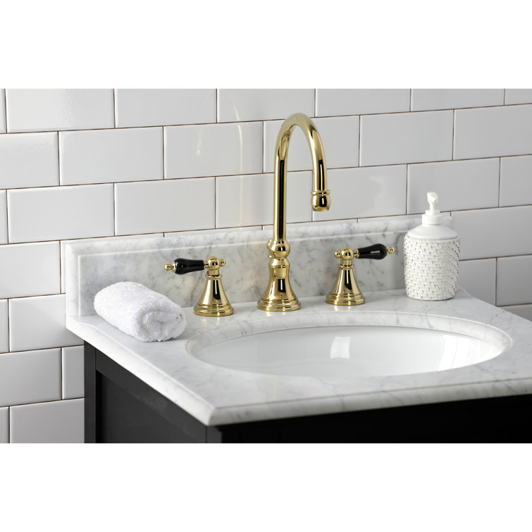 Duchess Polished Brass Widespread Bathroom Faucet with Pop-Up Drain